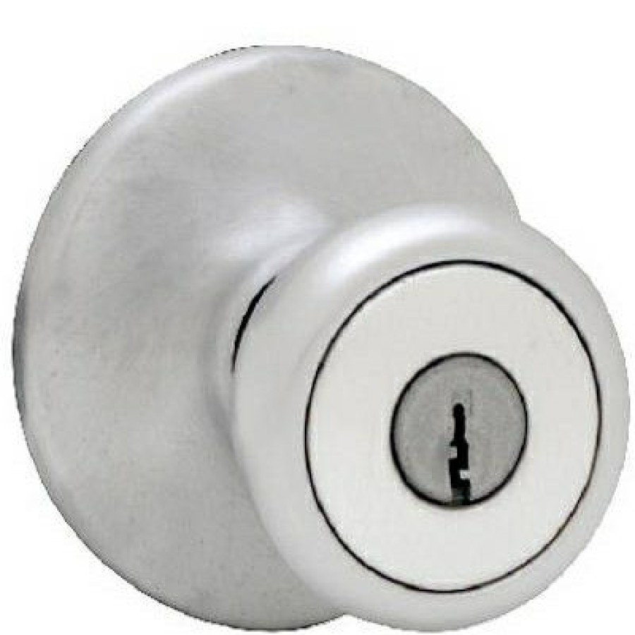 Hardware * | Security Tylo Entry Lockset, Satin Chrome Kwikset Fashionable