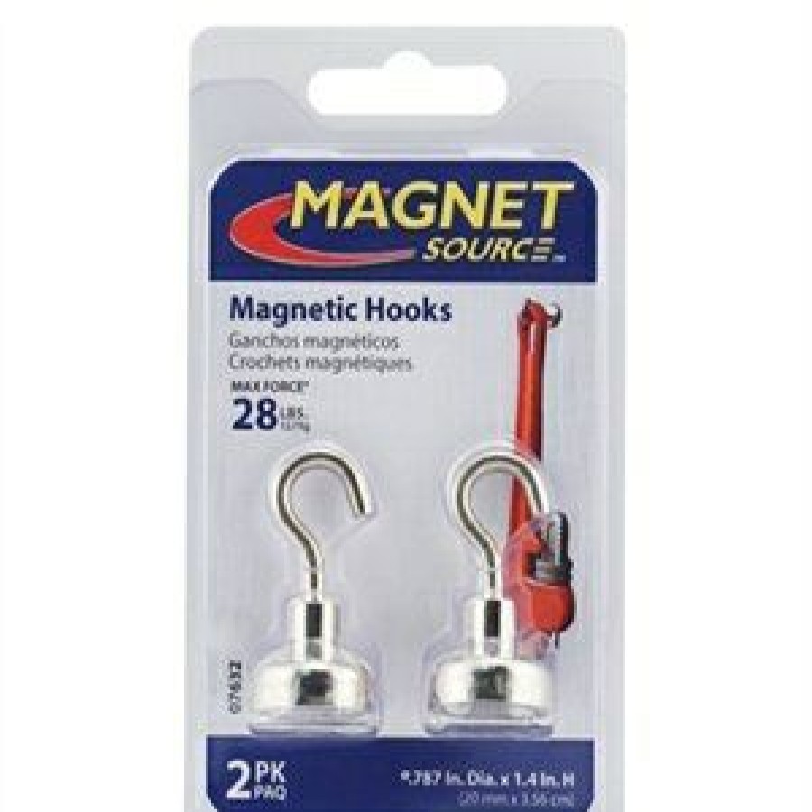 Hardware * | Magnetic Hook, #28, 2-Pk. Master Magnetics Offering Discounts