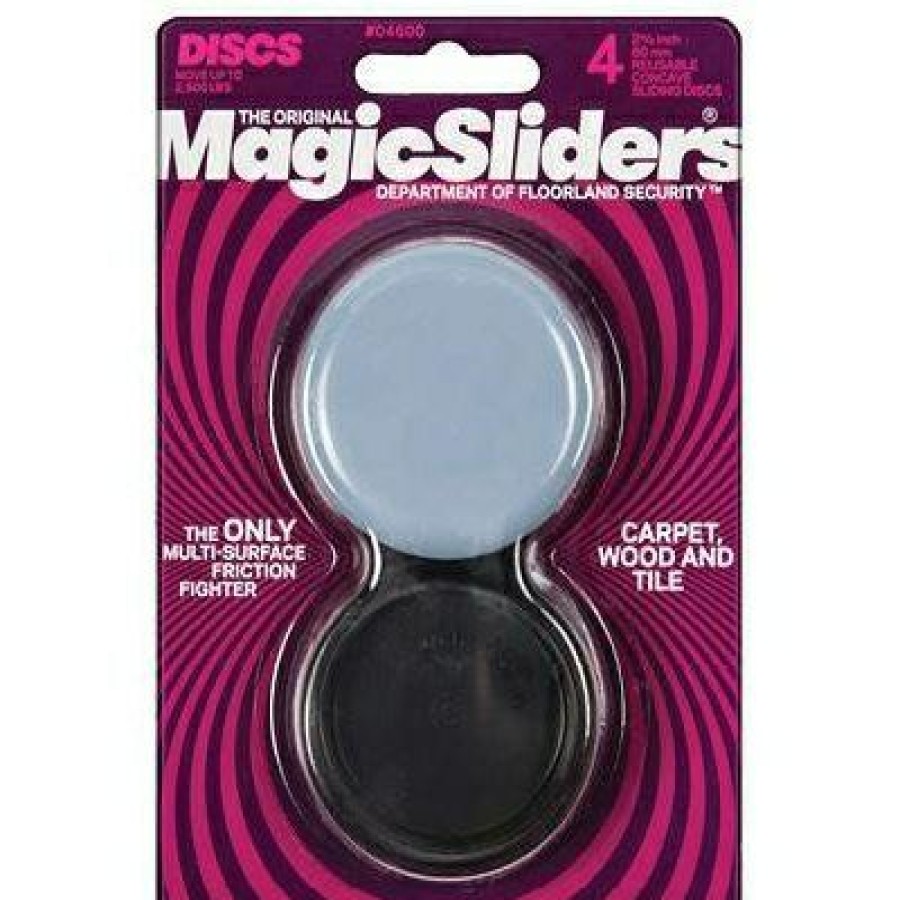 Hardware * | Surface Protectors, Concave Furniture Sliding Discs, 2-3/8-In. Round, 4-Pk. Magic Sliders Sale Online