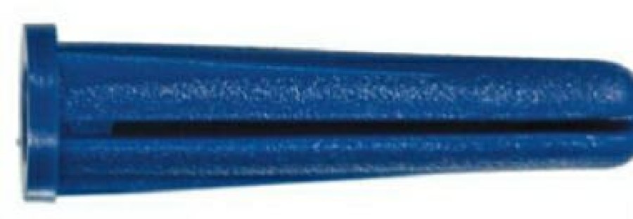 Hardware * | Wall Anchors, Blue, Plastic, 10-12 X 1-In., 25-Ct. Hillman Original Model