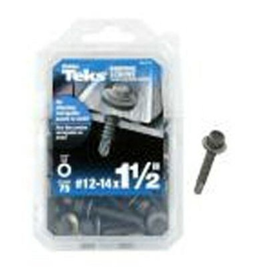 Hardware * | Roofing Screws, Metal To Metal, Hex Washer Head, #12-14 X 1-1/2-In., 75-Pk. Teks On Sale