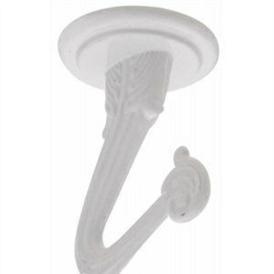 Hardware * | Swag Hooks, White, 1.5-In., 2-Pk. National Hardware Cheaper