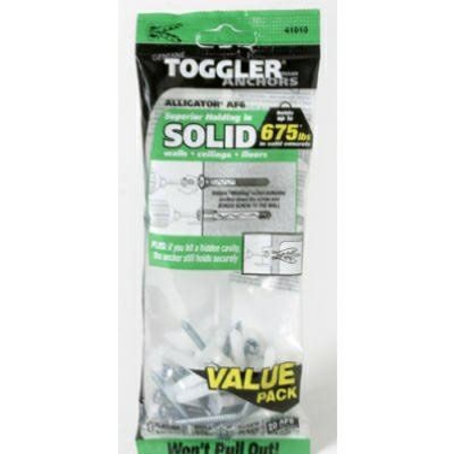 Hardware * | Alligator Masonry Anchors, Flanged, .25-In., 20-Pk. Toggler New Products