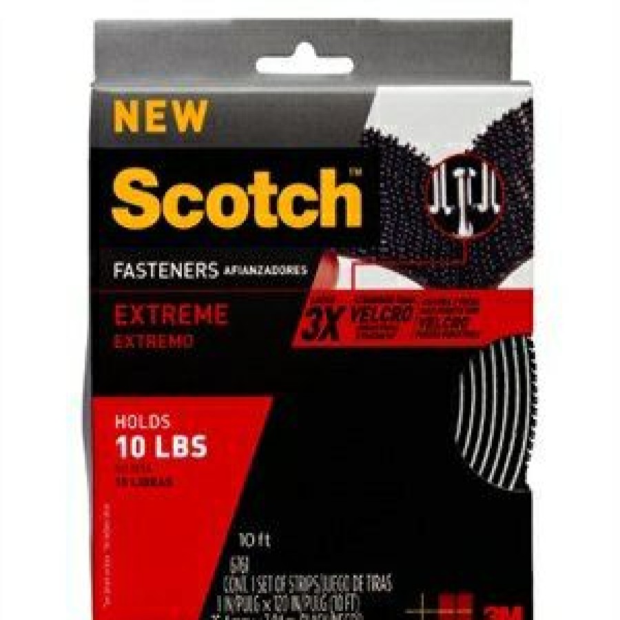 Hardware * | Fastener, Reclosable, Black, 1-In. X 10-Ft. Scotch Attractive Model