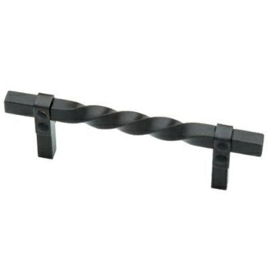 Hardware * | Cabinet Pull, Iron Craft Twist, Wrought Iron, 3.5-In. Liberty Exclusive Design