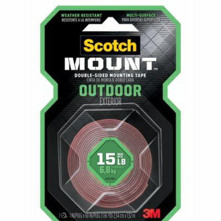 Hardware * | Outdoor Mounting Tape, Double Sided, 1-In. X 5-Ft. Scotch Typical Style