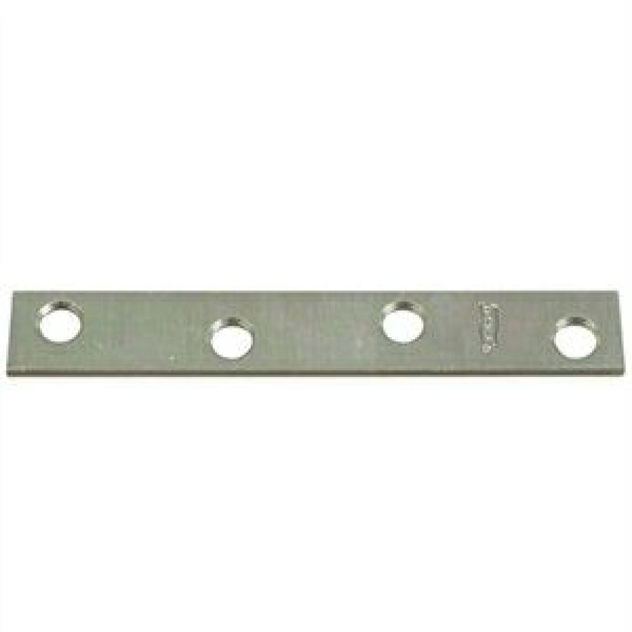 Hardware * | Mending Plate, Zinc, 4 X 5/8-In. National Hardware New Products