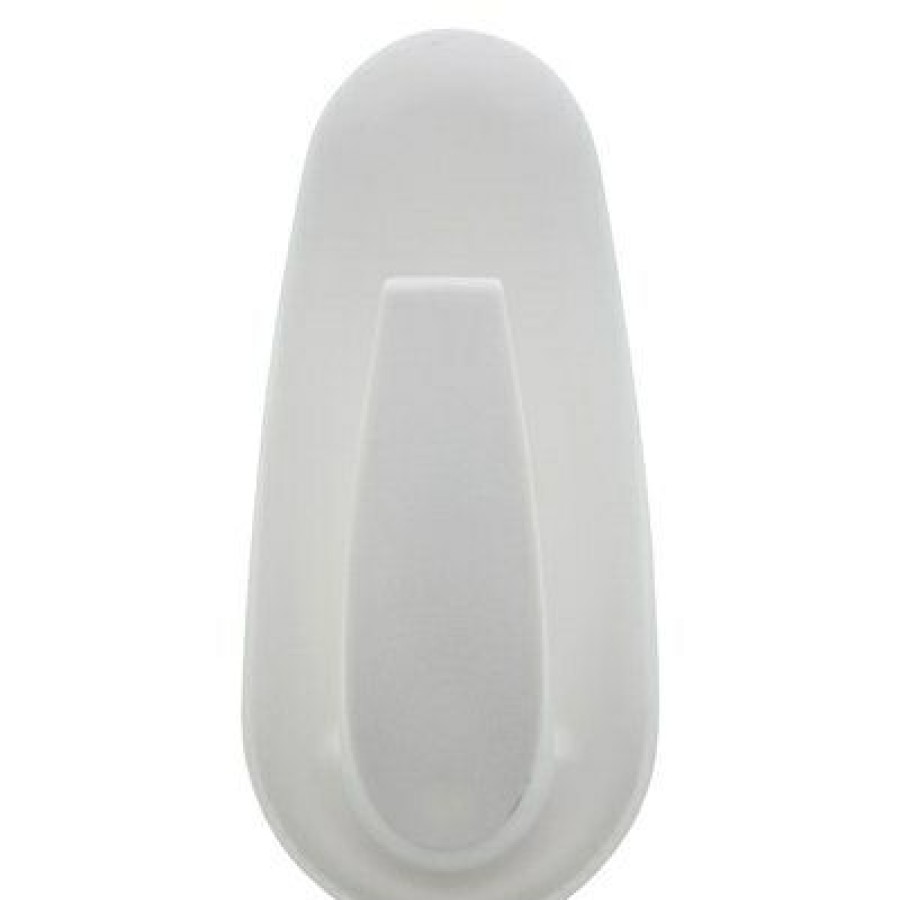 Hardware * | 2-Pc. Plastic Hook, White, Oval, Holds 20-Lbs. High & Mighty Fashionable