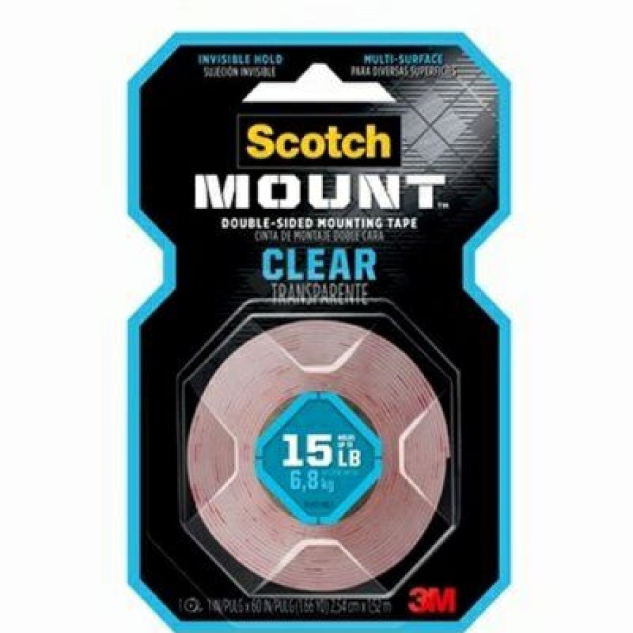 Hardware * | Clear Double-Sided Mounting Tape, 1 X 125-In. Scotch Hot Selling